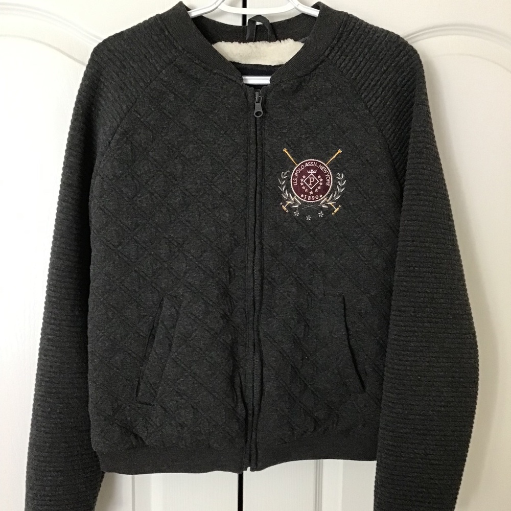 U.S. POLO ASSN. ZIP SWEATER-JACKET WOMENS - Picture 2 of 16